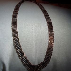 Sterling Silver vintage necklace bronze in color